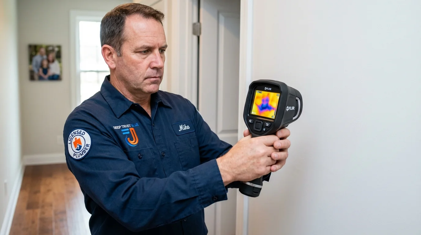 Thermal imaging leak detection by Johns Plumbing LLC in College Park